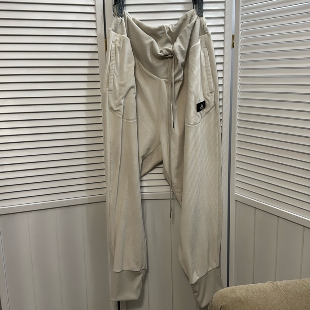 Adidas plus size velvet jogging pants